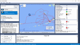 U.S.S. Yorktown with an opened Map Options pane